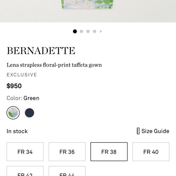 Bernadette Lena strapless floral-print taffeta gown - Picture 6 of 9